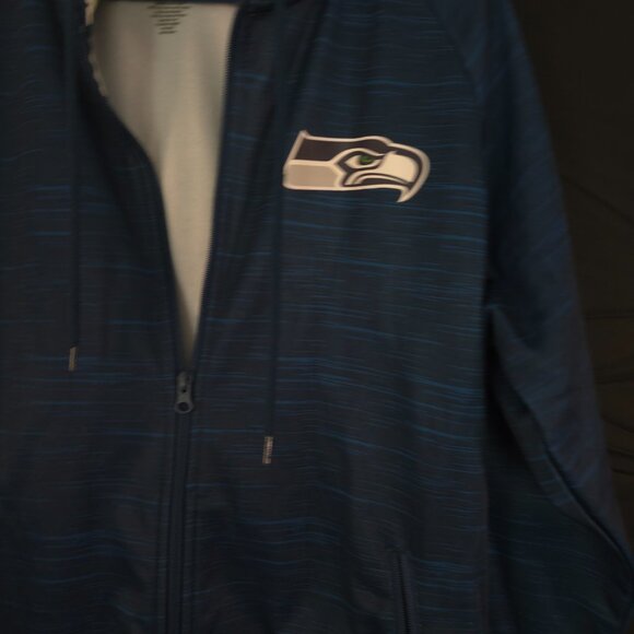 NFL Apparel Seahawks Zip Up Jacket Size Medium Very Nice! - Picture 4 of 8